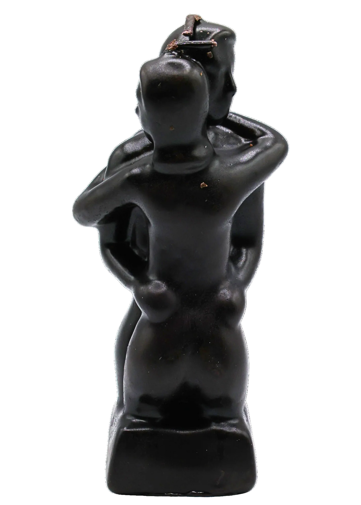 Black Couple Embracing Figure Candle