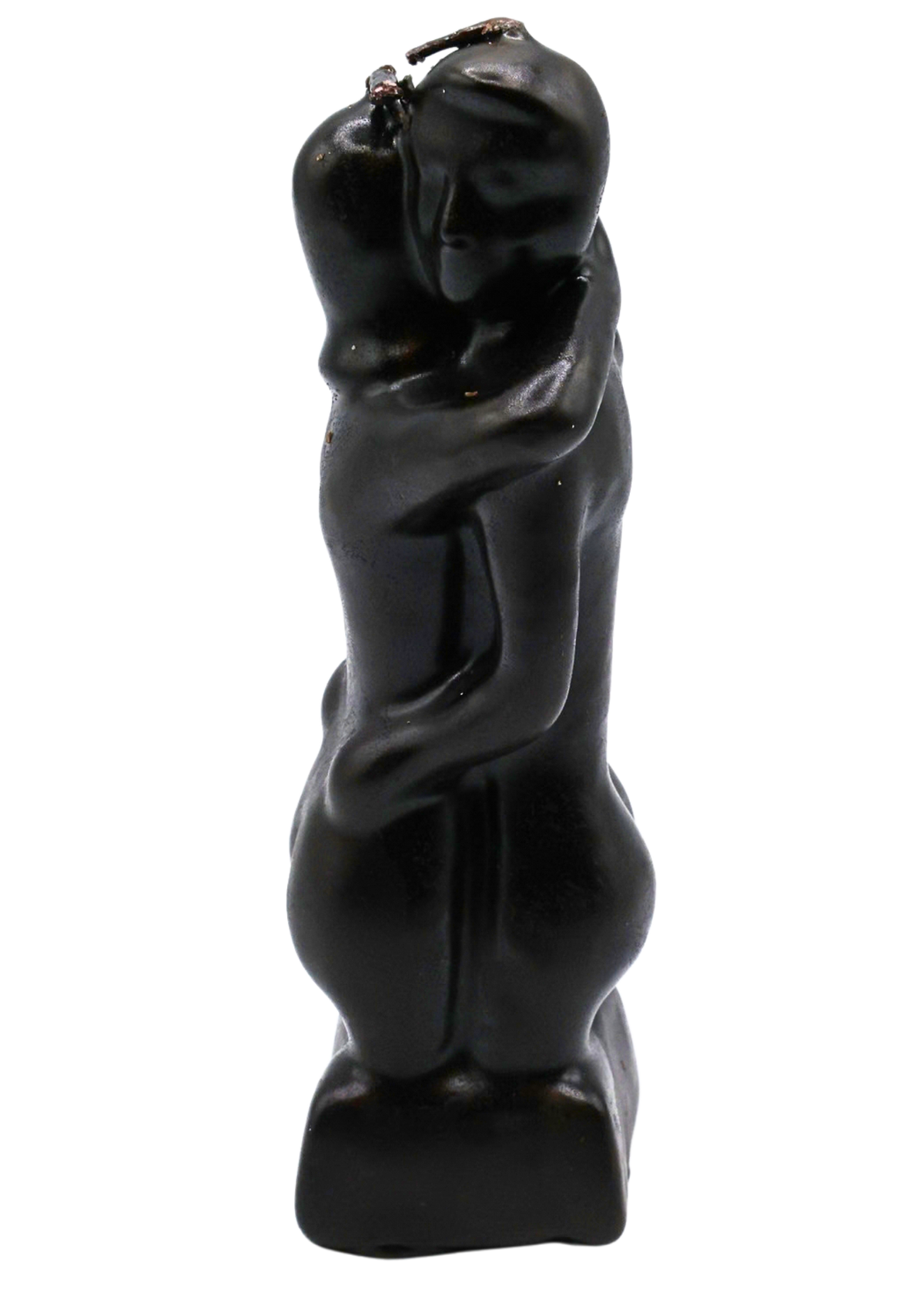 Black Couple Embracing Figure Candle side 2
