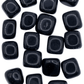 black obsidian polished stones
