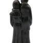 Black Wedding Couple Figure Candle back