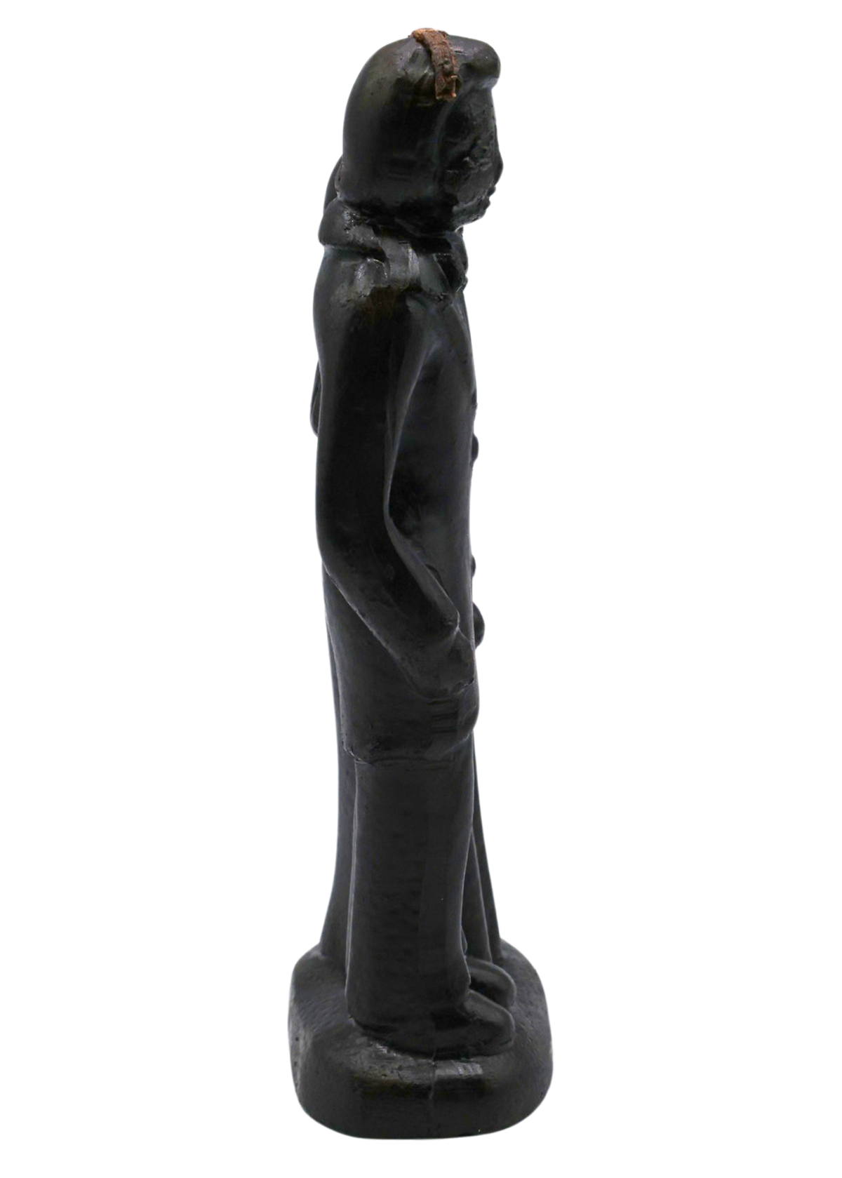 Black Wedding Couple Figure Candle side