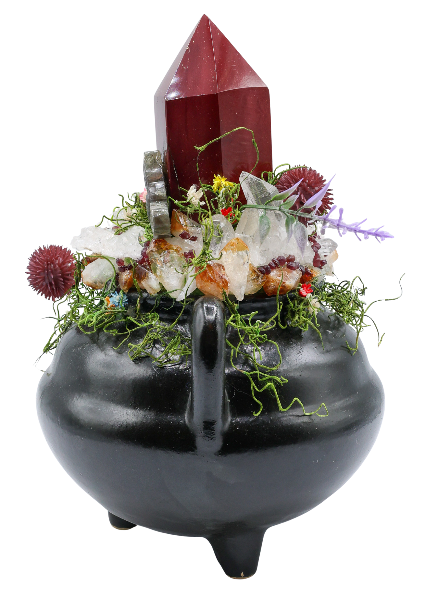 Mookaite Point Cauldron Crystal Sculpture side 2