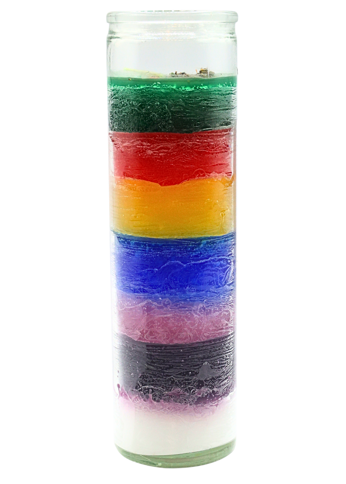 Chakra 7 Day Spell Candle wax layers