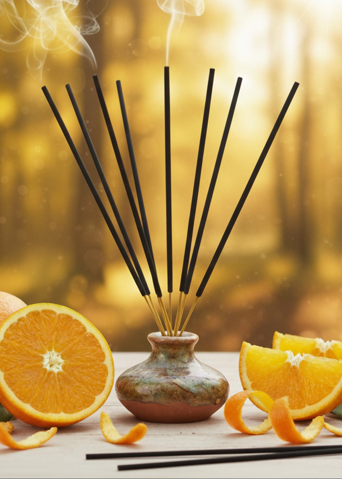 hand diped citrus incense sticks