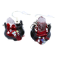 Handmade crystal cauldron earrings with real quartz crystals