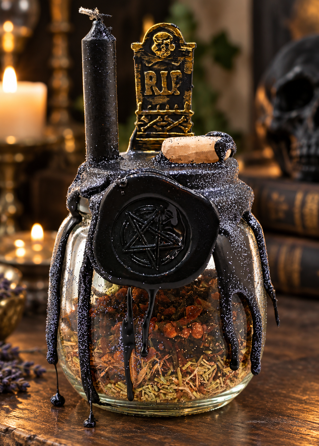 dead to me spell jar large