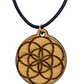 Flower Of Life laser cut Wood Necklace