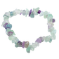 Fluorite Chip Stretch Bracelet angle