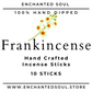 frankincense incense sticks label