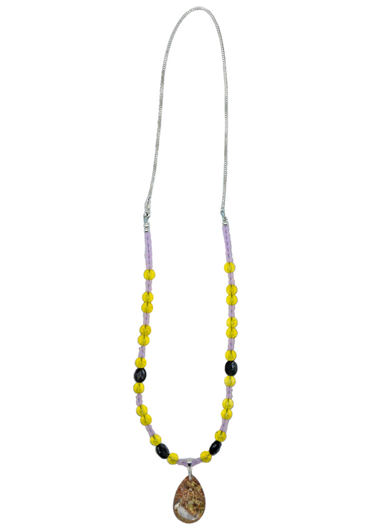 Garden Quartz Hand Beaded Necklace