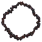 Garnet Chip Stretch Bracelet front view