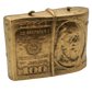 Gold 100 Dollar 2 Wick Candle left angle