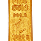 3 Wick Gold Bar Candle