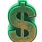 Green Dollar Sign Candle