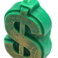 Green Dollar Sign Candle angle 2