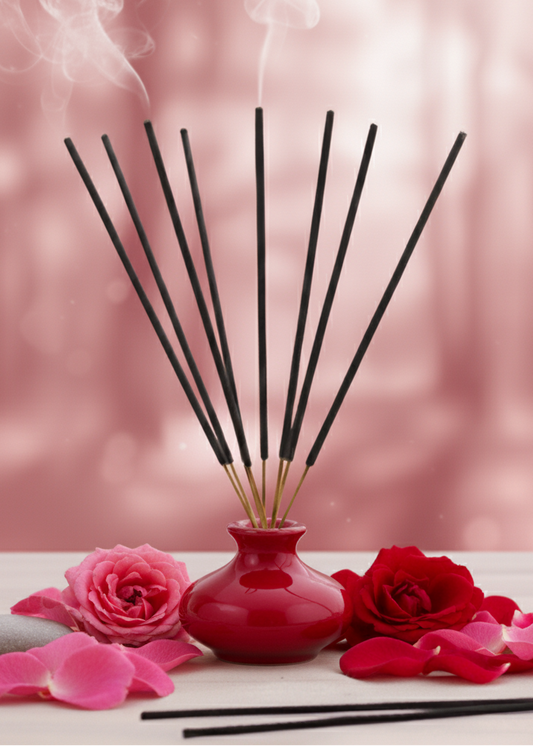 hand dippedrose incense sticks