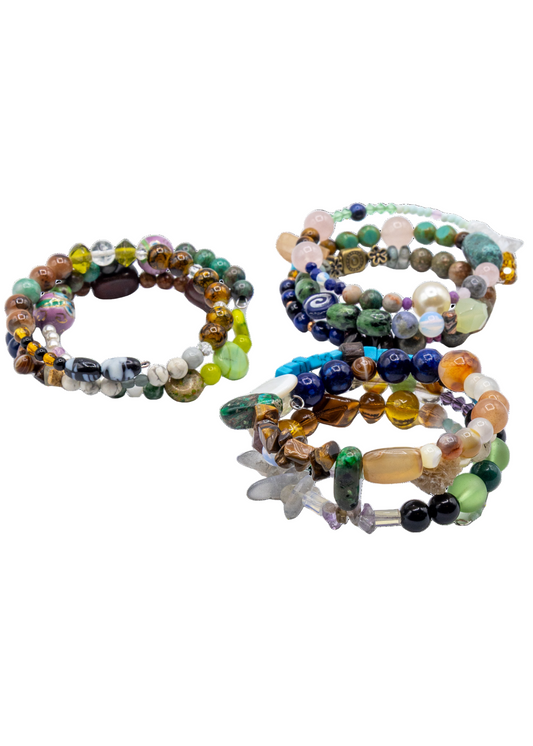 Handmade Beaded Wrap Bracelets
