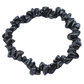 Hematite Chip Stretch Bracelet angled view