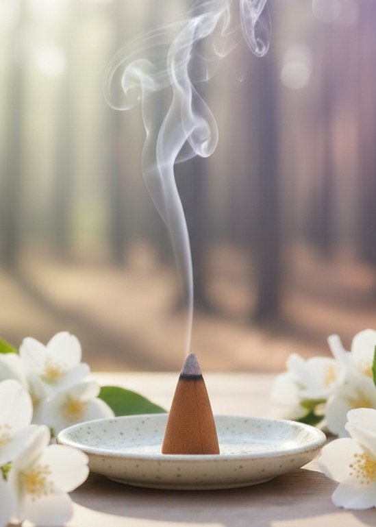 jasmine cone incense hand dipped