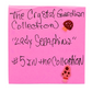 Lady Seraphina number 5 in the Crystal Guardian Collection handwritten artist identification card