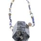 Larvakite Crystal Point Hand-Beaded Necklace point