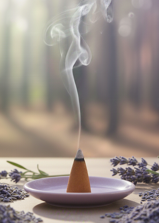 lavender incense cones hand dipped