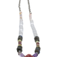 Cobalto Calcite Pendant Hand-Beaded Necklace angle