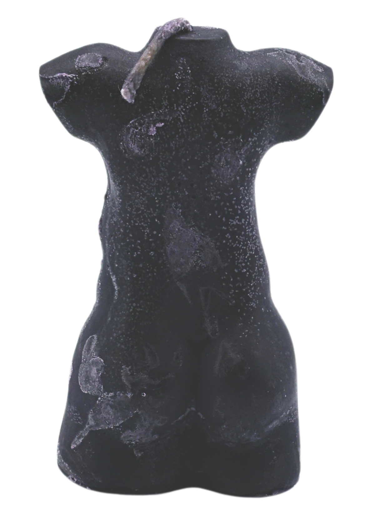Black Male Torso Spell Candle back