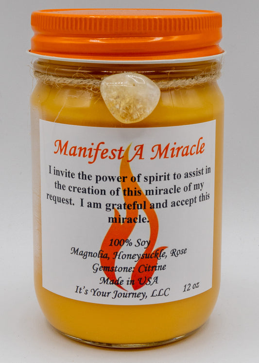 Manifest A Miracle Intention Candle