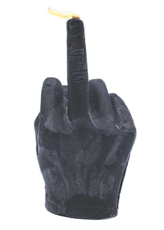 Black Middle Finger Spell Candle