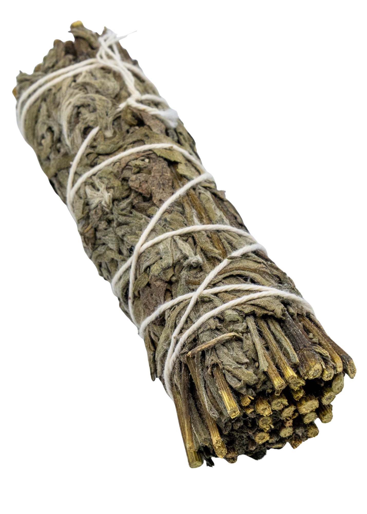 mugwort smudge stick angle