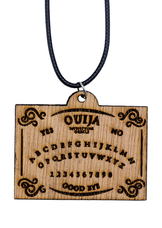 Ouija Board Wood Necklace