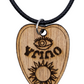Ouija Planchette Wood Necklace