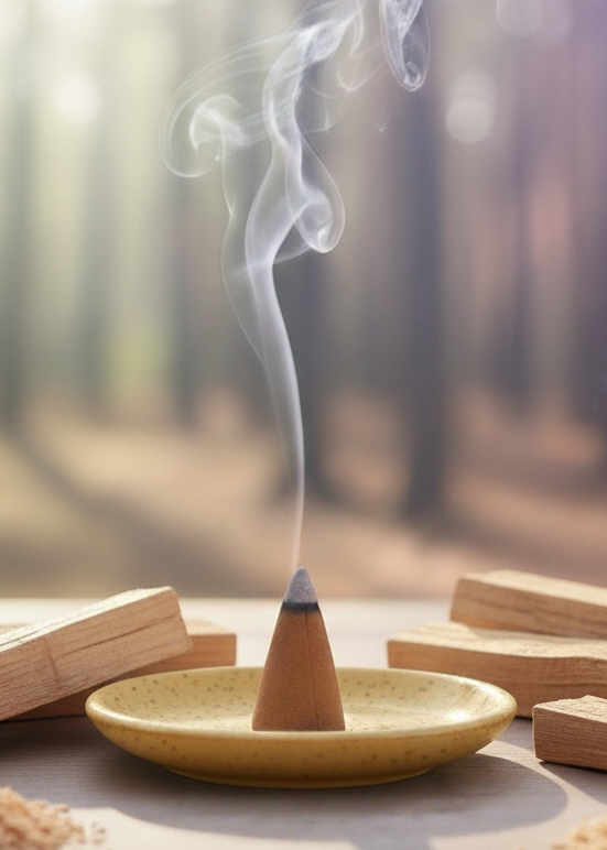 palo santo cone incense hand dipped