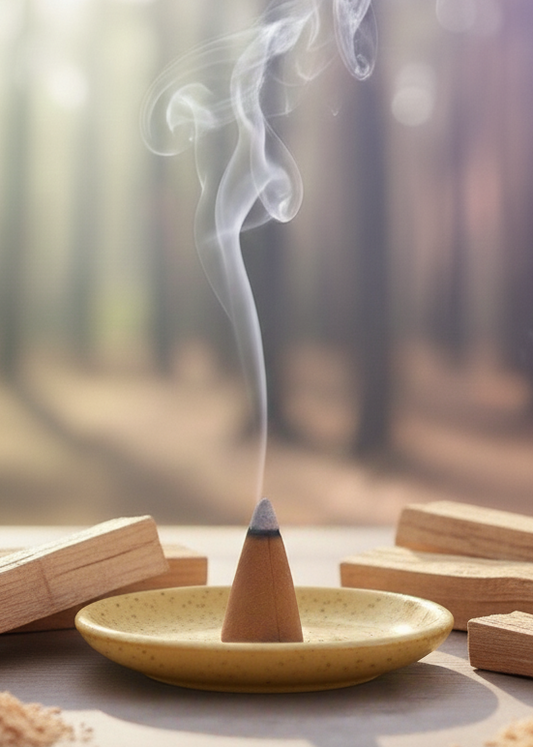 palo santo cone incense hand dipped