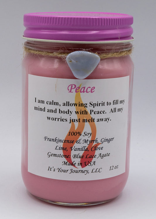 Peace Intention Candle