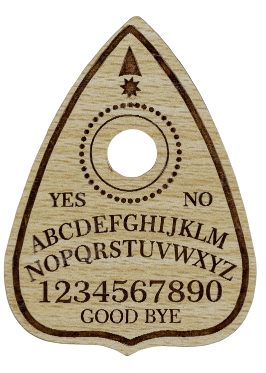 Printed Planchette Wood Crystal Sphere Holder