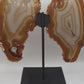 Agate Slice Butterfly on Stand