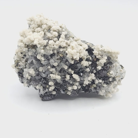 Galena Pyrite Quartz Calcite Specimen Bulgaria video