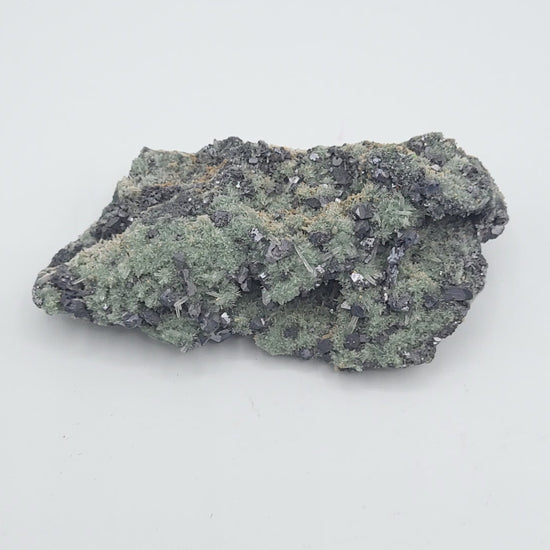 Galena with Sphalerite and Chlorite-Included Quartz on Matrix (Bulgaria) video