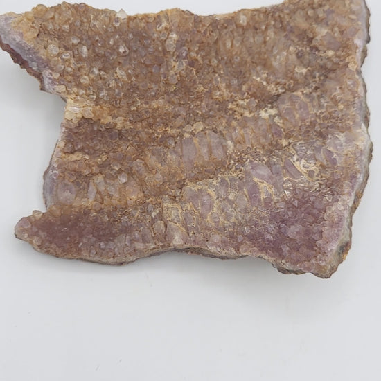 Pink Amethyst Quartz Druzy Plate video
