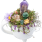Purple Ceramic Mug Cauldron Crystal Sculpture top