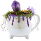 Purple Ceramic Mug Cauldron Crystal Sculpture back
