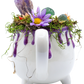 Purple Ceramic Mug Cauldron Crystal Sculpture handle