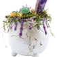 Purple Ceramic Mug Cauldron Crystal Sculpture side