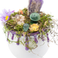 Purple Ceramic Mug Cauldron Crystal Sculpture close
