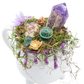 Purple Ceramic Mug Cauldron Crystal Sculpture top 2