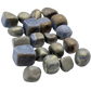 Pyrite Tumbled Stones angle