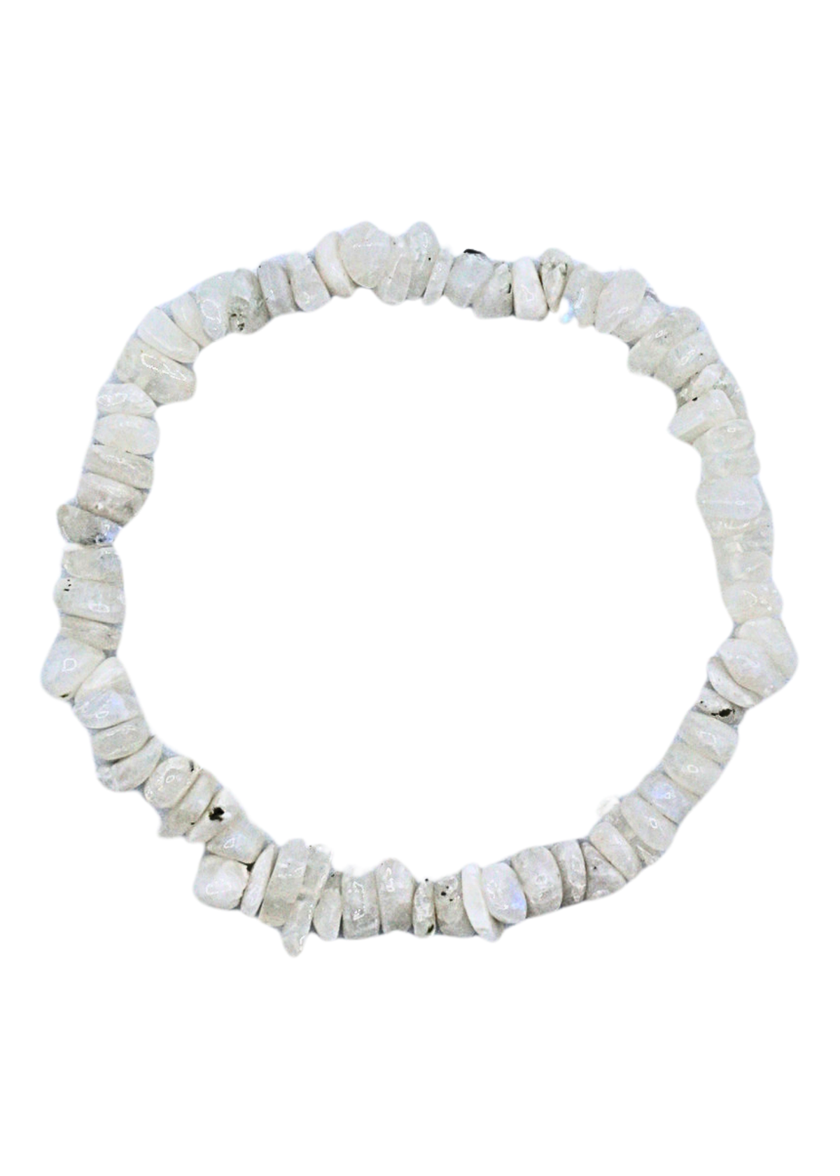 Rainbow Moonstone Chip Stretch Bracelet