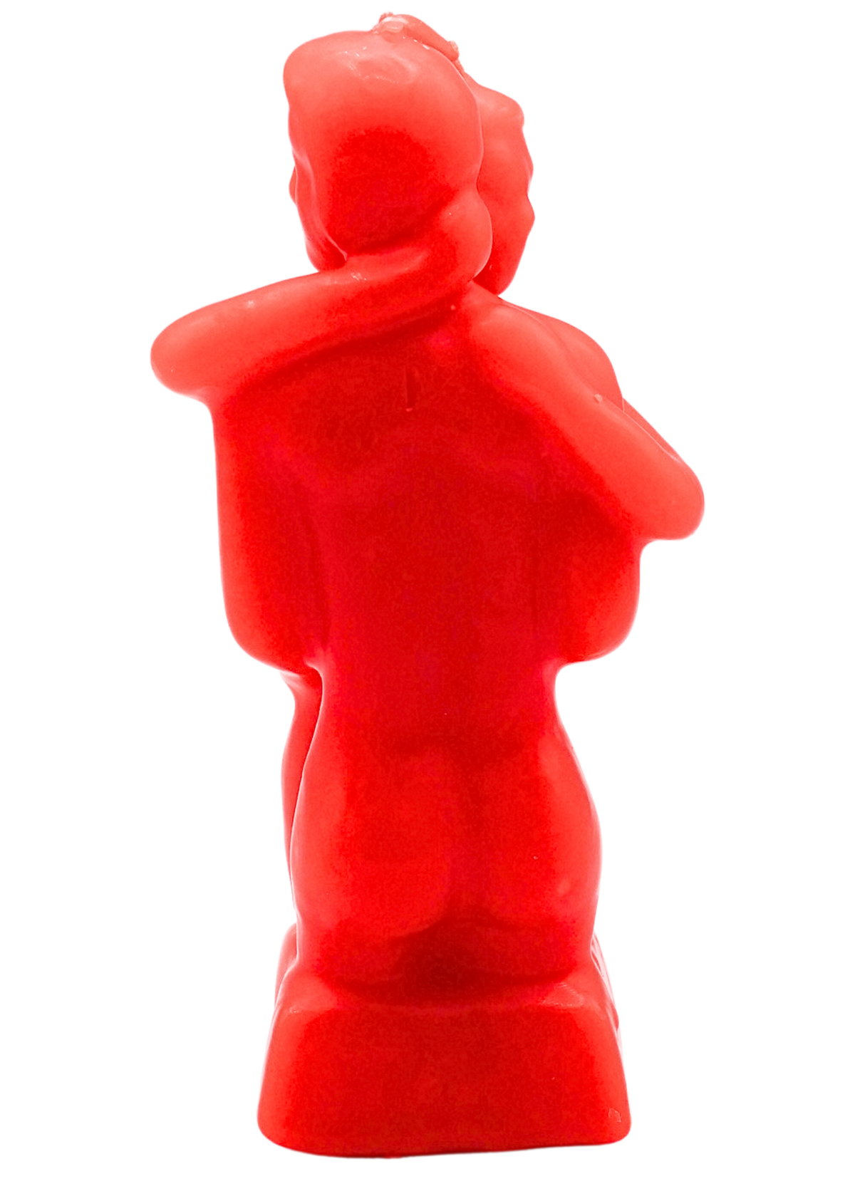 Red Couple Embracing Figure Candle back